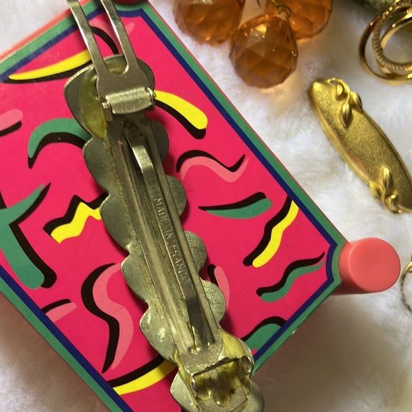 Vintage Danforth Pewter Hair Clip - Picture 7 of 9